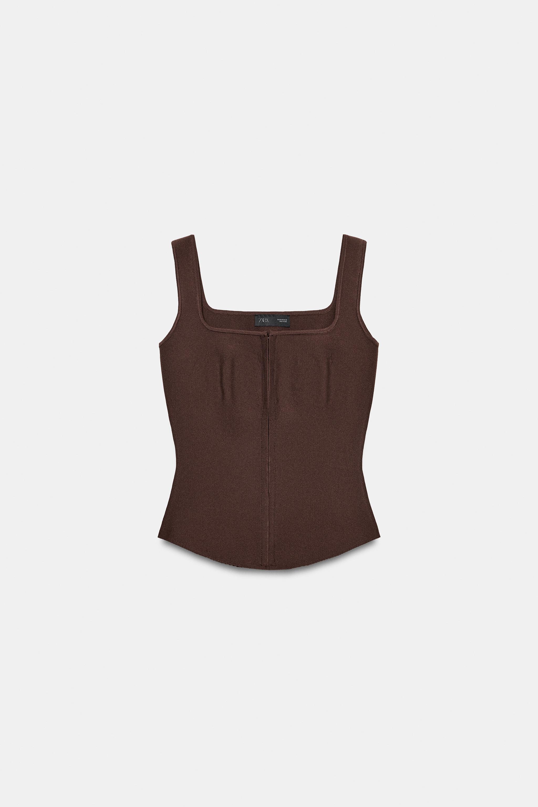 KNIT CORSET TOP
